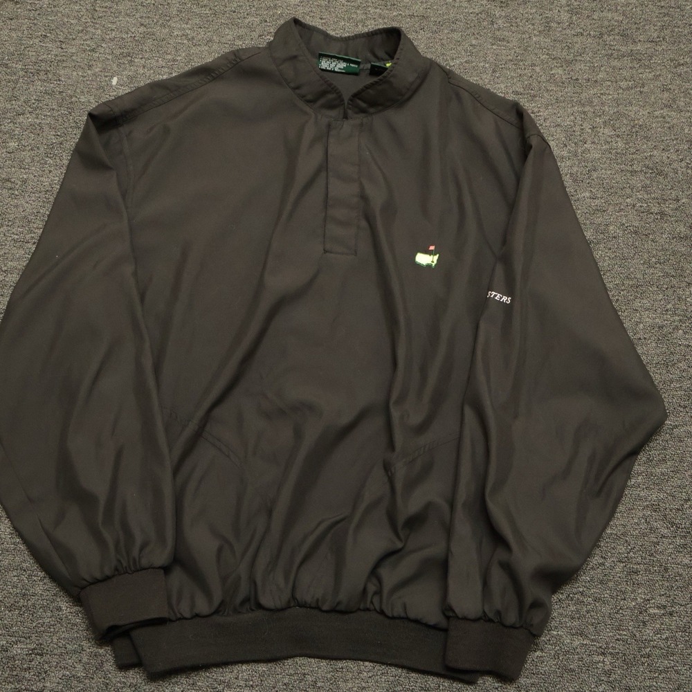 Masters Collection 1/4 Snap Button Windbreaker Golf Jacket Sz XL ONE FLAW
